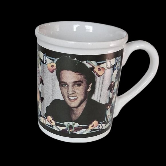 Vintage Elvis Fragrance Mini Bottle Original Box .25 Oz & Elvis Coffee Mug - Picture 6 of 11